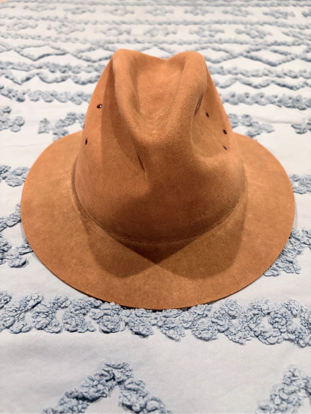 Vintage Hunting World Minisafari Brown Felt Safari Fedora Hat L England